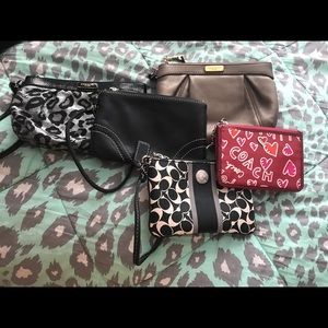 EUC 4 Coach Wristlets and Card Holder